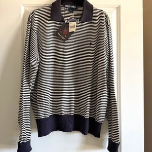 NWT Ralph Lauren Polo Unisex Golf Striped 100% Cotton size XL
